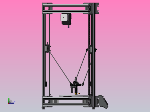 Be Kossel - Delta 机器人 3D 打印机左视缩略图