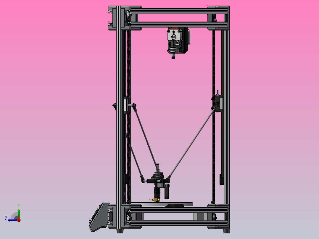 Be Kossel - Delta 机器人 3D 打印机右视图