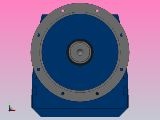RF147R77法兰轴伸式组合型斜齿轮减速机RF147R77-Y1.5-4P-90L-M1-0°-Φ550前视缩略图