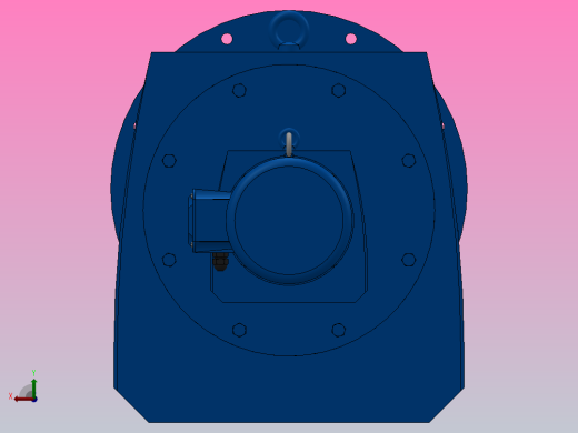 RF147R77法兰轴伸式组合型斜齿轮减速机RF147R77-Y1.5-4P-90L-M1-0°-Φ550后视缩略图