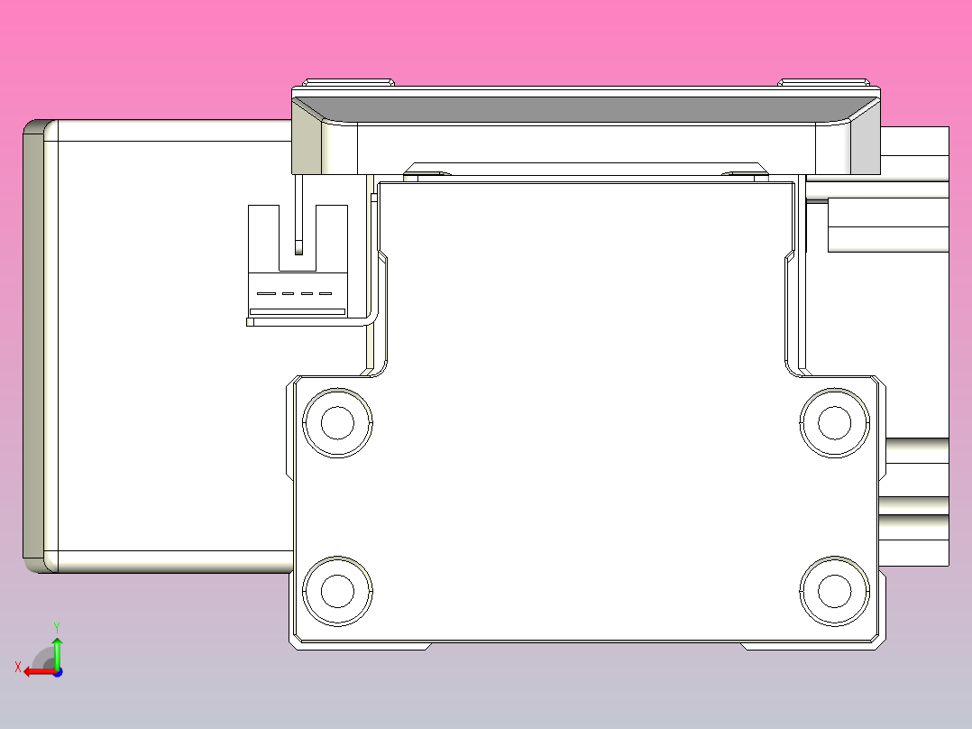 机器人皮带驱动直线轴TPA-GCB-80-P60-L950-QR-M20-N3后视图