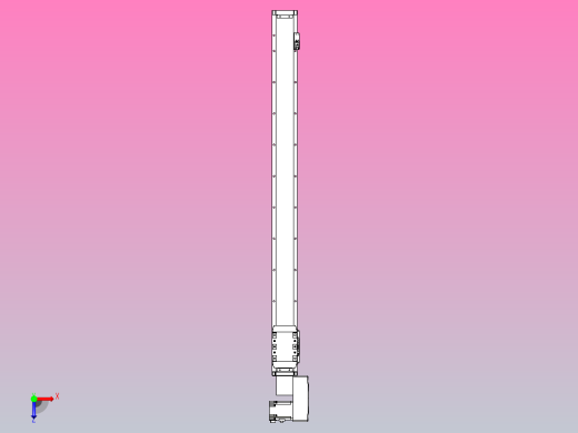 机器人皮带驱动直线轴TPA-GCB-80-P60-L950-QR-M20-N3俯视缩略图