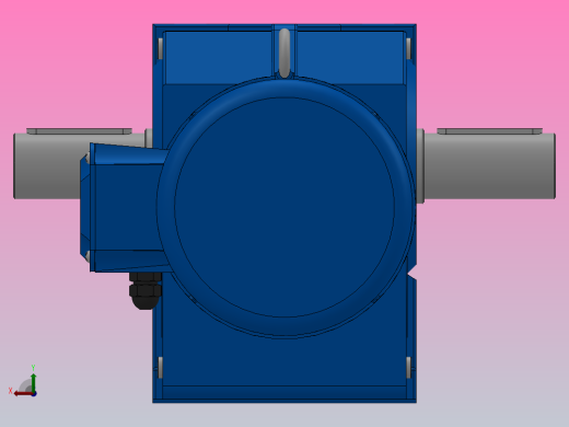 K77底脚轴伸式安装螺旋锥齿轮减速机K77-YVE1.1-6P-135.28-M1-0°-A+B后视缩略图