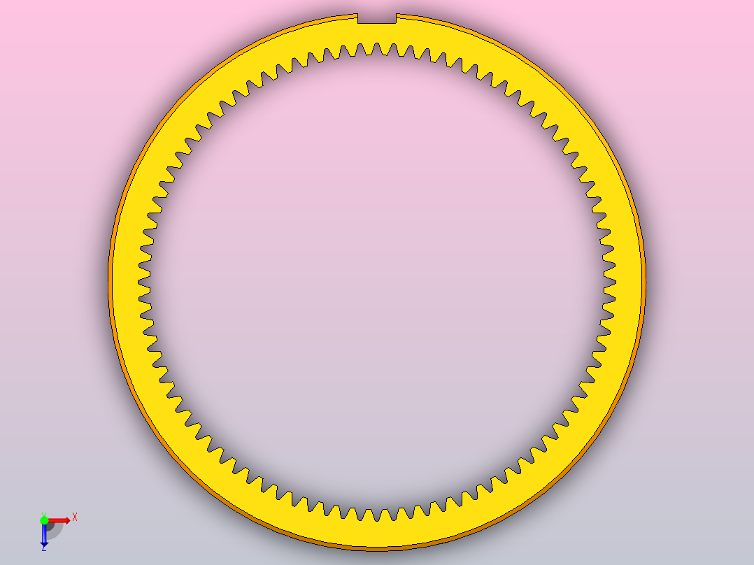 差动齿轮减速器俯视图