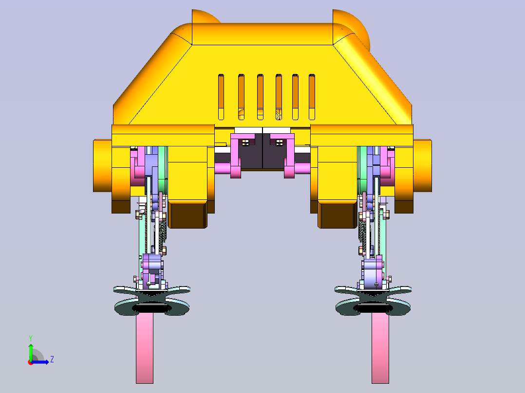 仿生青蛙结构左视图