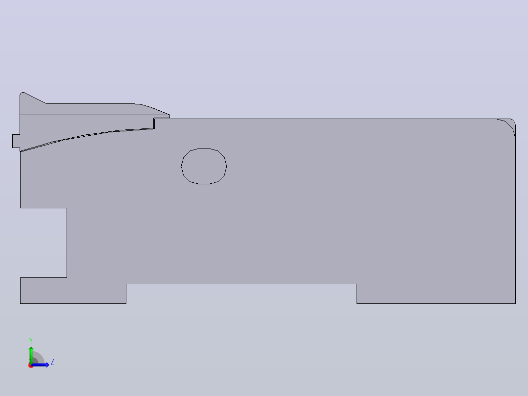 光纤放大器 FX-501-CC2.SLDASM左视图