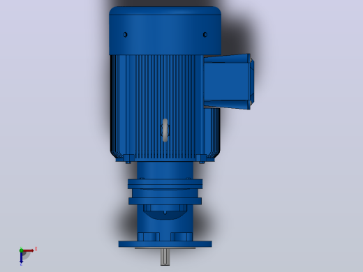 RXF57法兰轴伸式安装斜齿轮减速机RX57-Y4-4P-112M-M1-0°-Φ200俯视缩略图