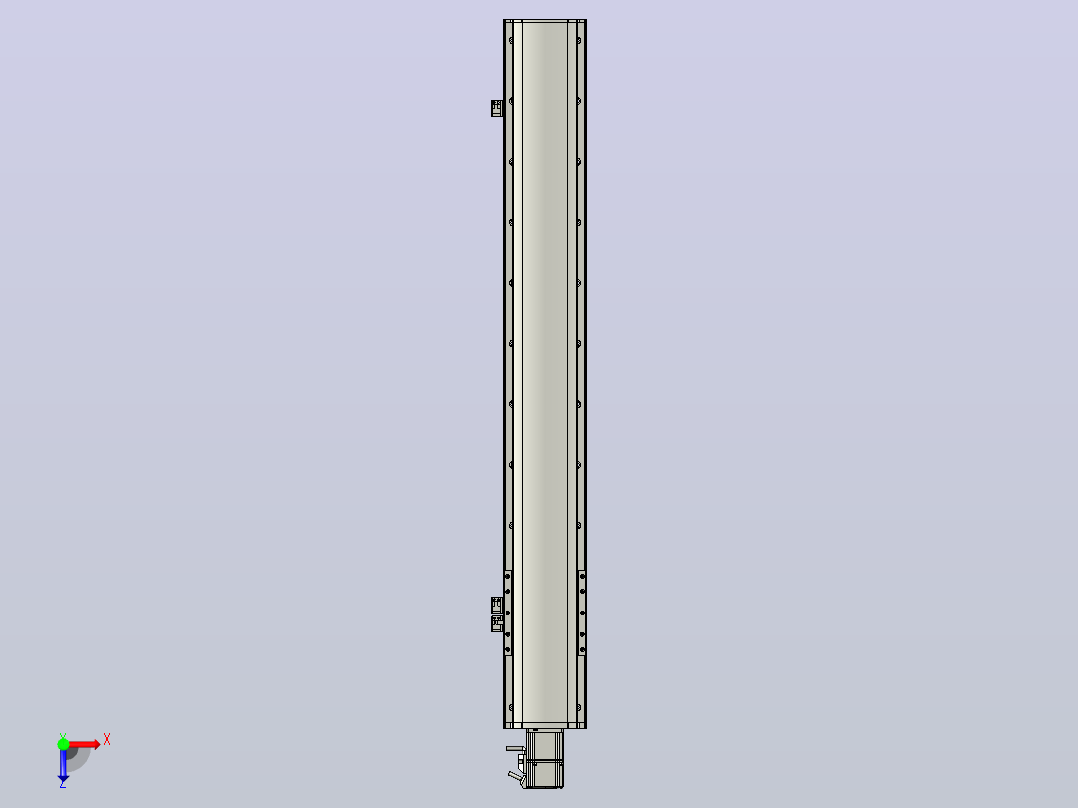 MT136BS半封闭丝杆滑台[MT136BS.L#.850.BC.P40.C3]俯视图