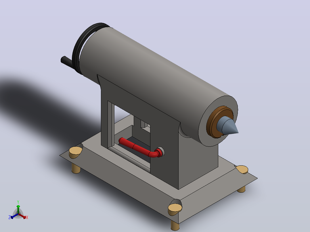 切削设备turning-machine-tailstock-1831-模型格式为 sw主视图