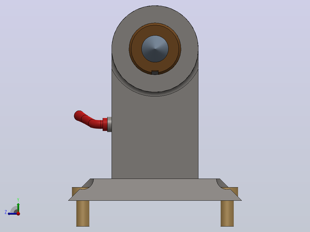 切削设备turning-machine-tailstock-1831-模型格式为 sw右视图