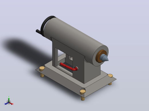 切削设备turning-machine-tailstock-1831-模型格式为 sw正等轴测缩略图
