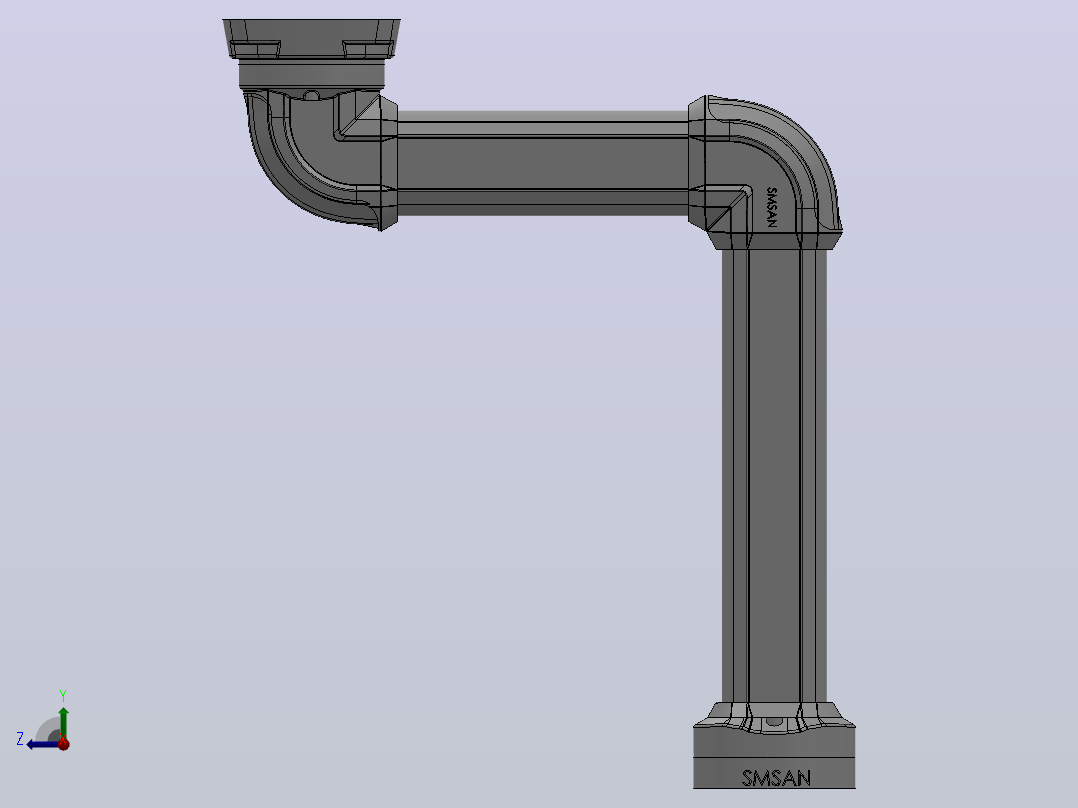 操作箱-G2-顶座-转角-箱体连接器50-65[操作箱-G2-顶座-转角-箱体连接器-500-500]右视图
