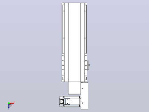 皮带直线轴半封闭可选导轨TPA-HNB-140D-120-L200-MR-C-P40-N3俯视缩略图