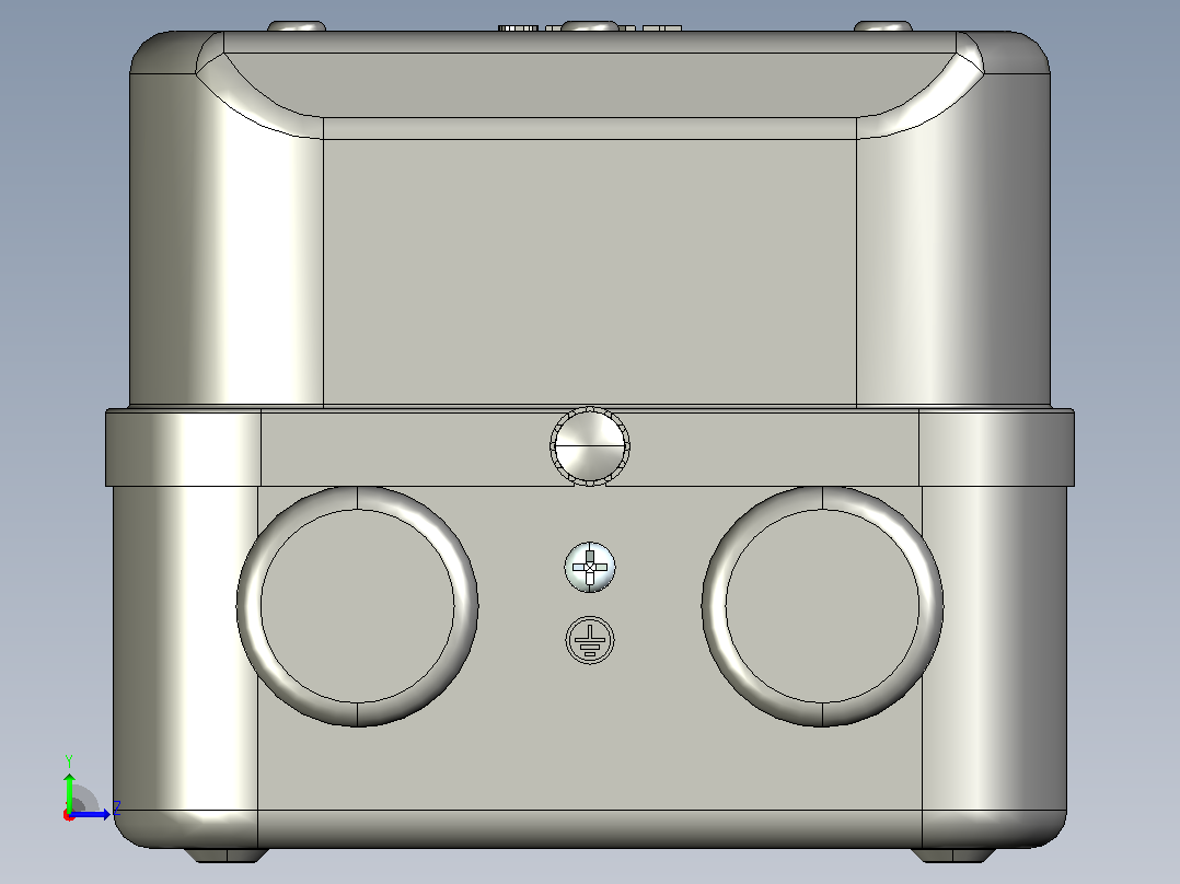 QC36-30T电磁起动器三维模型202204左视图