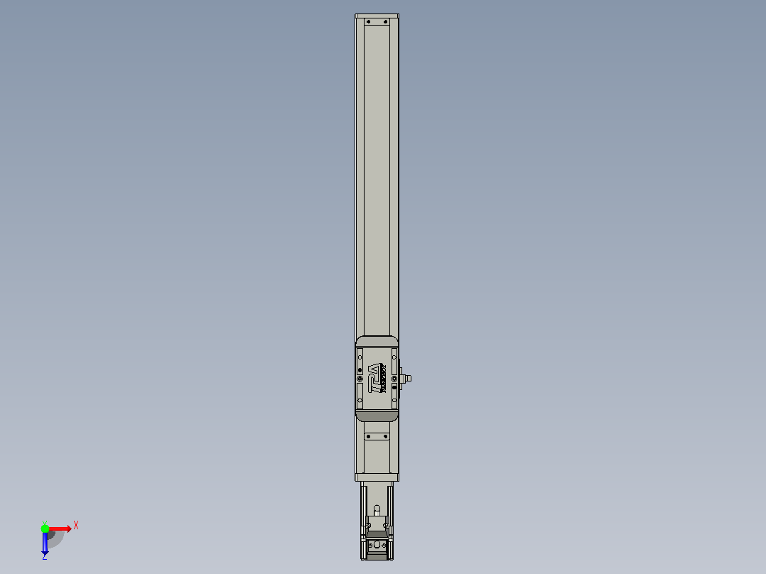 滚珠丝杠直线轴带导轨全封闭TPA-HCR-50S-1210C-L340-M-Y-P10-N3俯视图