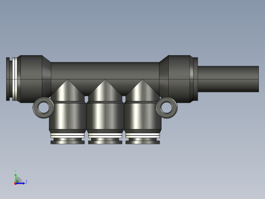 PKJ气动管接头[PKJ10-8]左视缩略图
