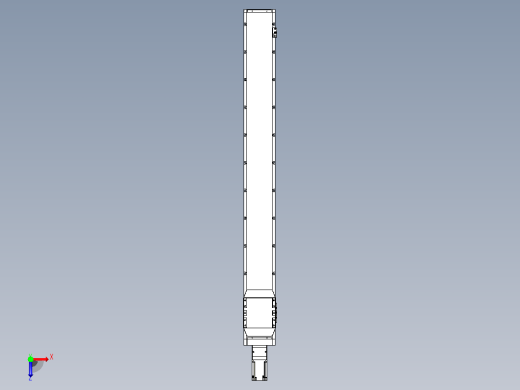 滚珠丝杠直线轴内置导轨TPA-GCR-170-2510C-L1500-M-M75-N3俯视缩略图