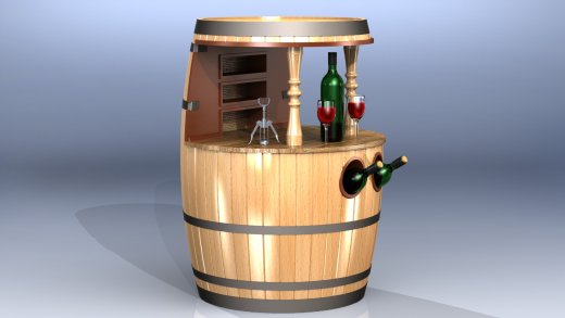 酒桶柜缩略图