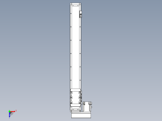 滚珠丝杠直线轴内置导轨TPA-GCR-80-1610C-L600-ML-M40-N3俯视缩略图