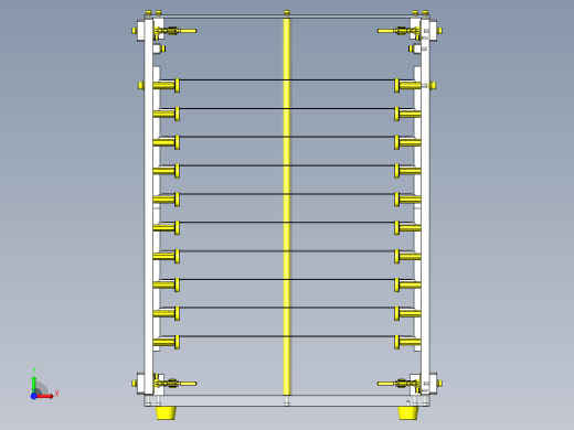 薄板储物柜出入导轨前视缩略图
