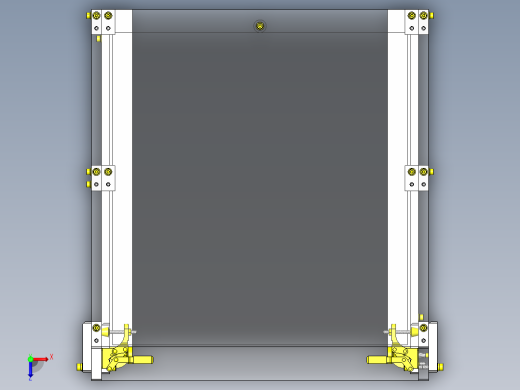 薄板储物柜出入导轨俯视缩略图