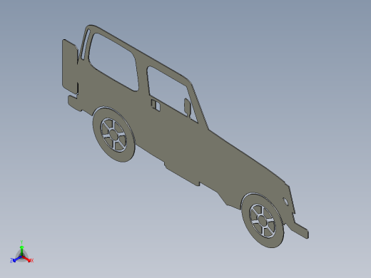 汽车剪影创意设计