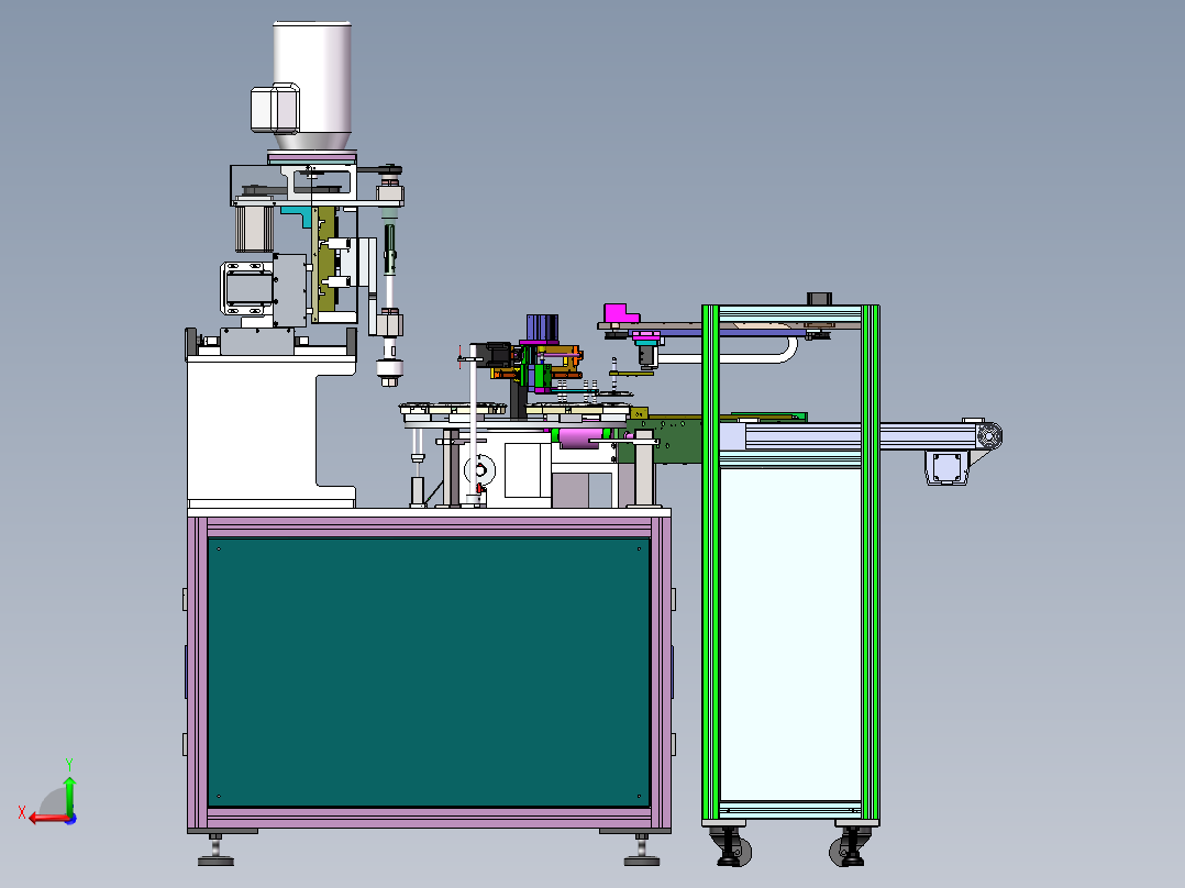 F952 全自动手机壳抛光打磨机后视图