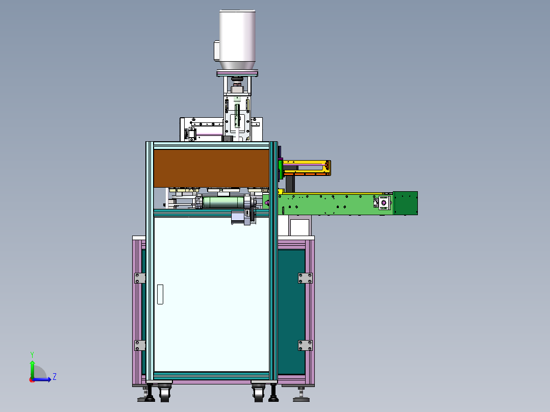 F952 全自动手机壳抛光打磨机左视图