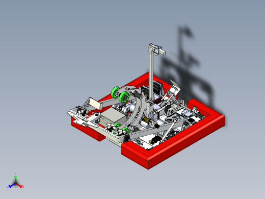 万向麦姆轮机器人 非标自动化三维图纸
