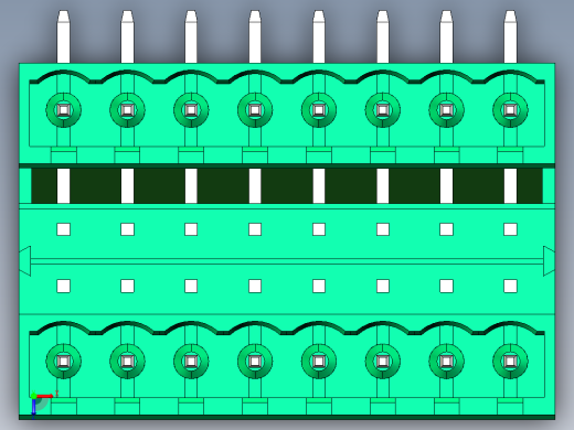DEGSON 2EDG 系列 5.08mm 可插拔接线端子组-2EDGRH-5.08-16P-14-00AH俯视缩略图