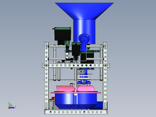 大理石分级机左视缩略图