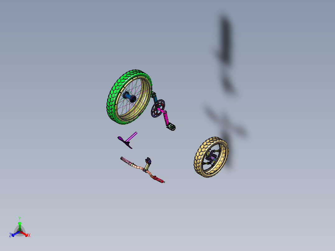 欧洲出口载货快递外卖自行车