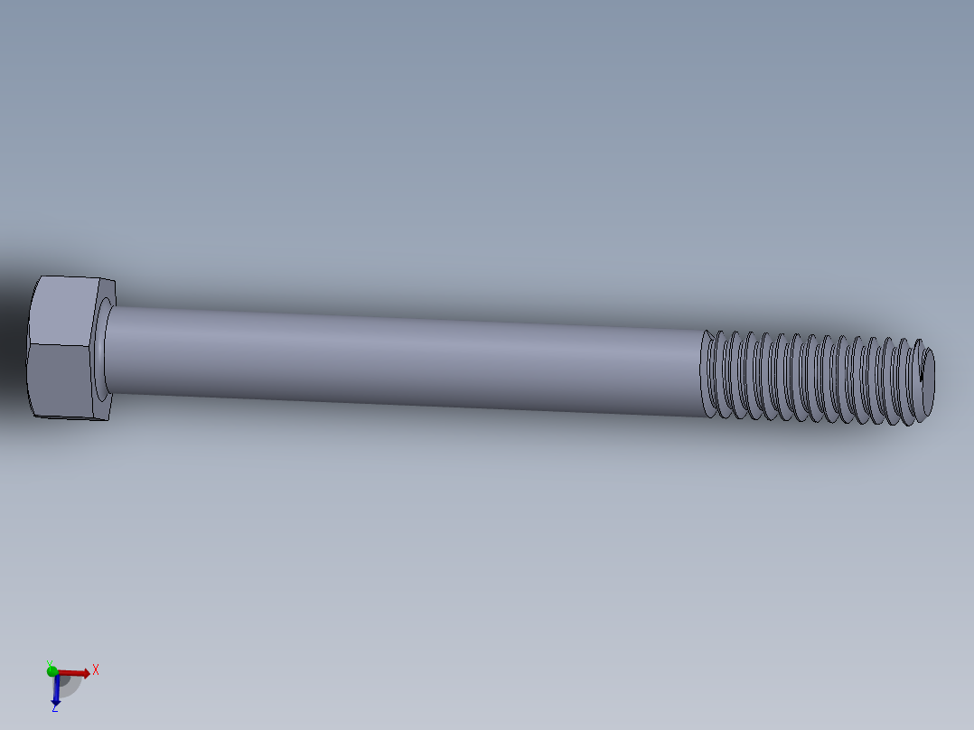 UNC 六角螺栓-Hex Bolt 0.3125-18 x 3.SLDPRT