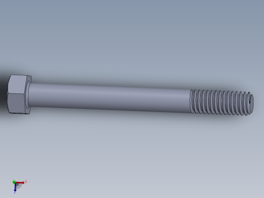 UNC 六角螺栓-Hex Bolt 0.3125-18 x 3.SLDPRT