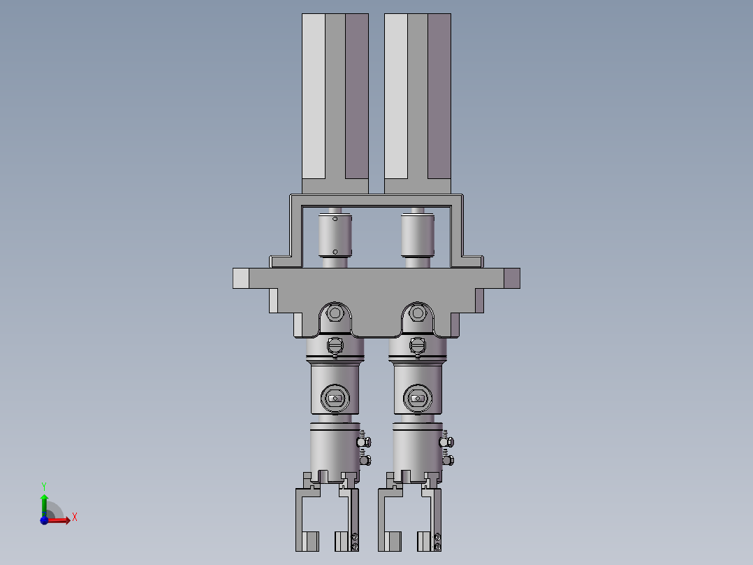 拧盖模块（拧柱体盖子，口红，螺丝帽等）前视图