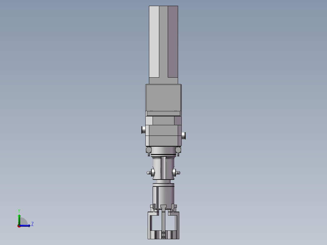 拧盖模块（拧柱体盖子，口红，螺丝帽等）左视图