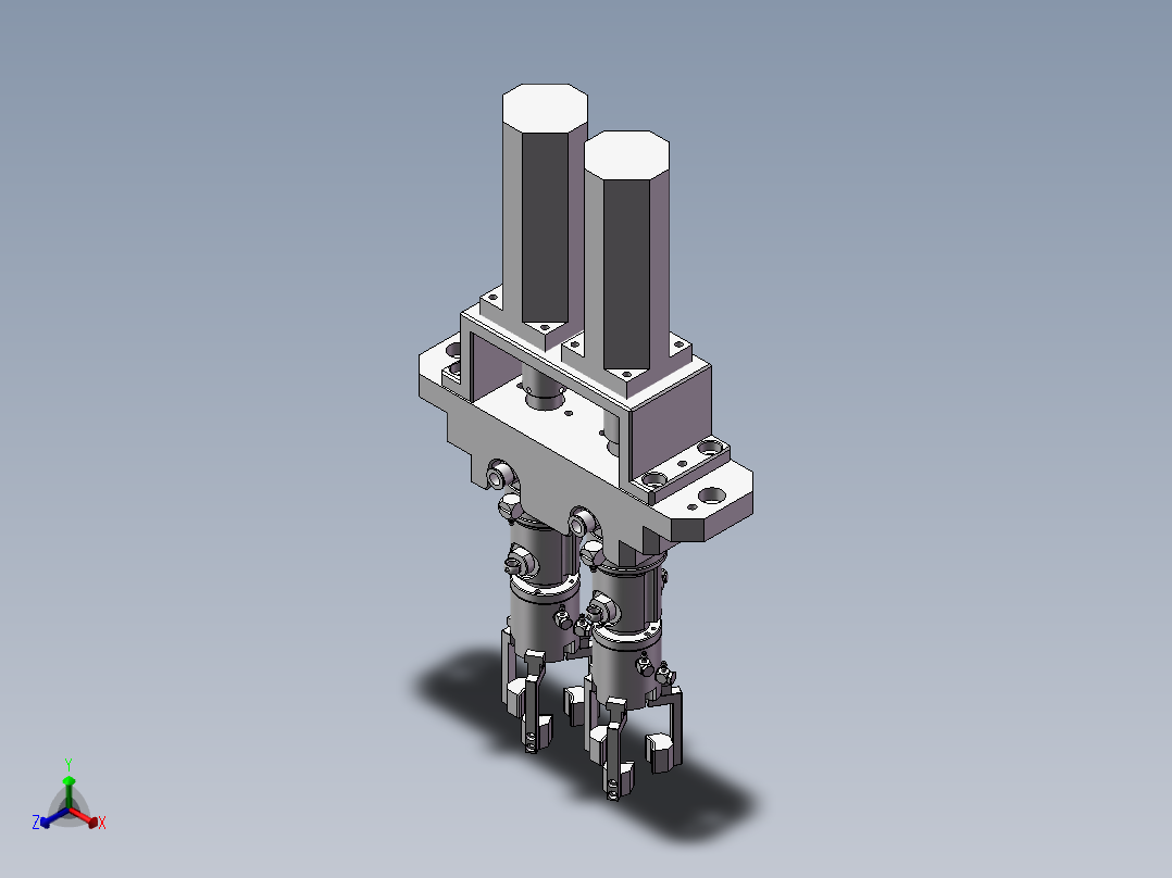 拧盖模块（拧柱体盖子，口红，螺丝帽等）正等轴测图