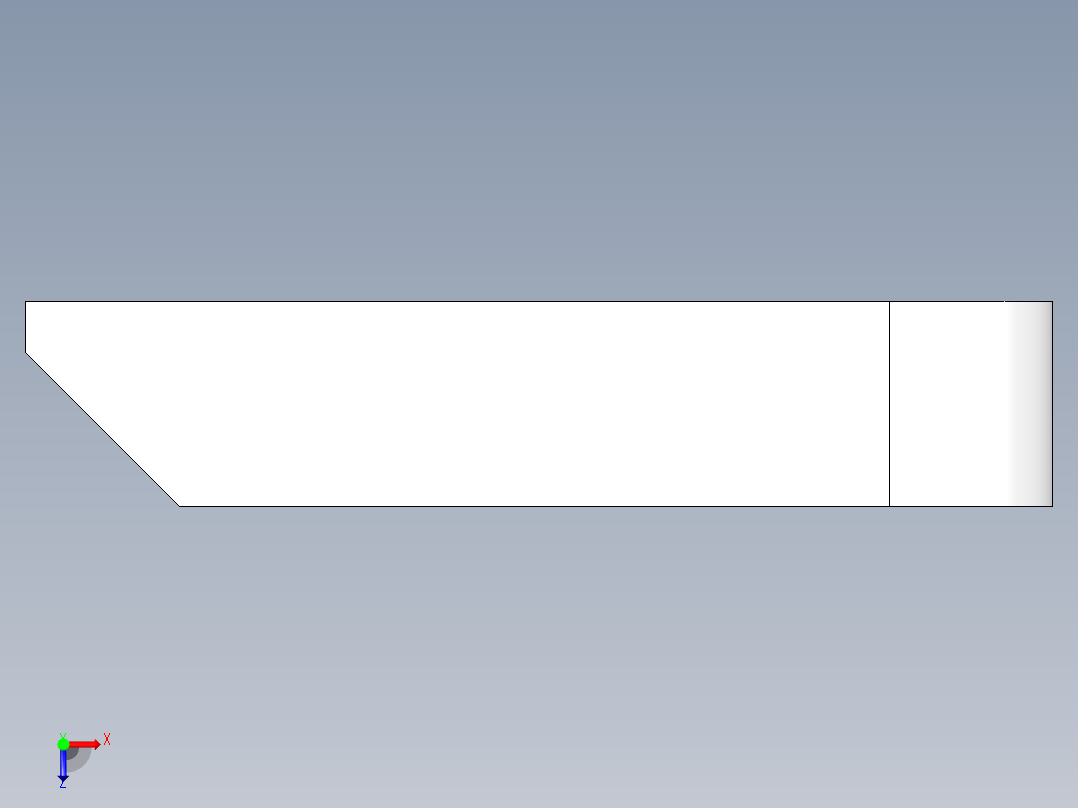 壓板2315-3D多系列多零件图纸模型俯视图