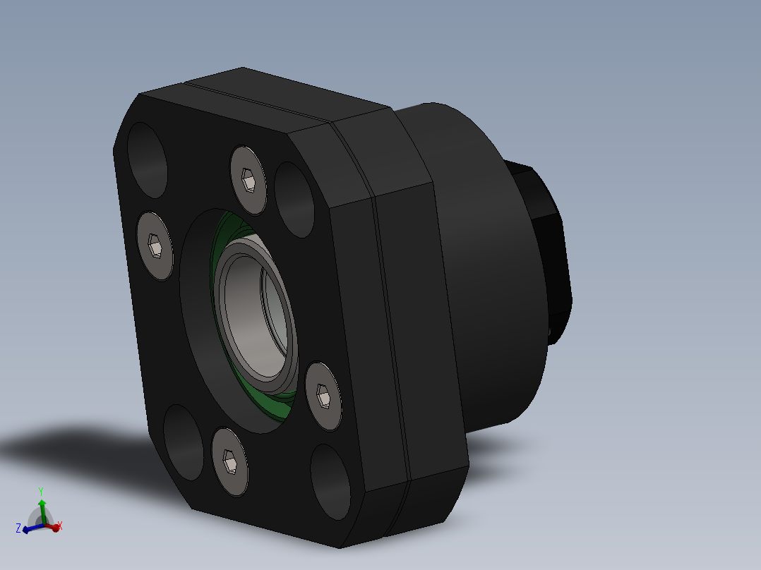 固定侧滚珠丝杠支架syk-fk15-1.snapshot.2主视图