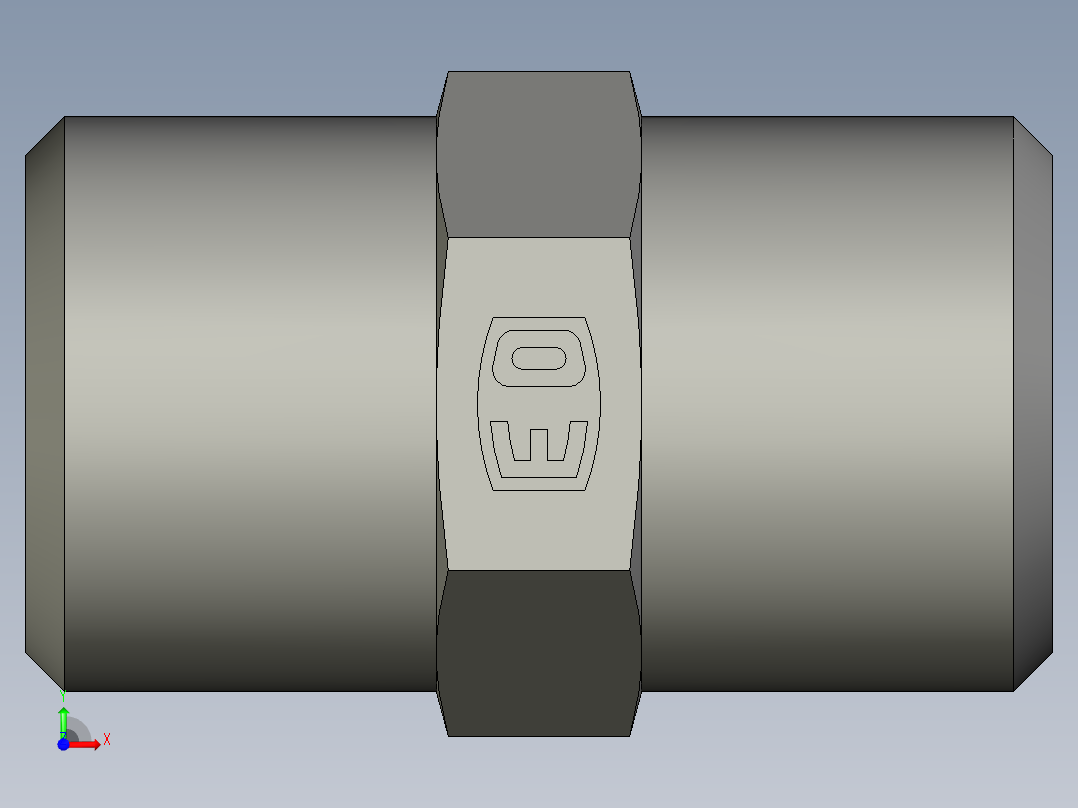 卡套式工业通用硬管接头EO Union G08LCFX前视图