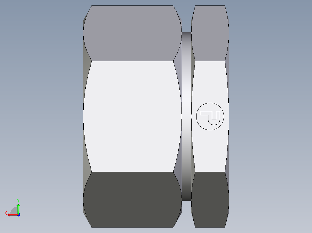 卡套式工业通用硬管接头EO_Blanking_plug_for_tube_ends_ROV28LCF后视图