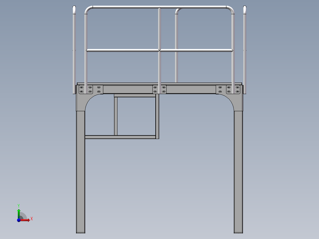 100x100架子前视图