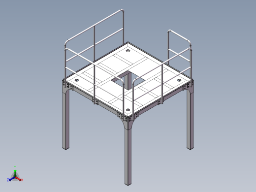 100x100架子正等轴测缩略图