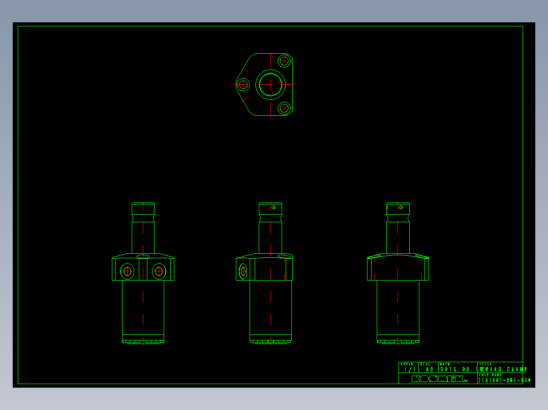 KOSMEKTLA1601-2BL-Y30多系列多零件图纸模型
