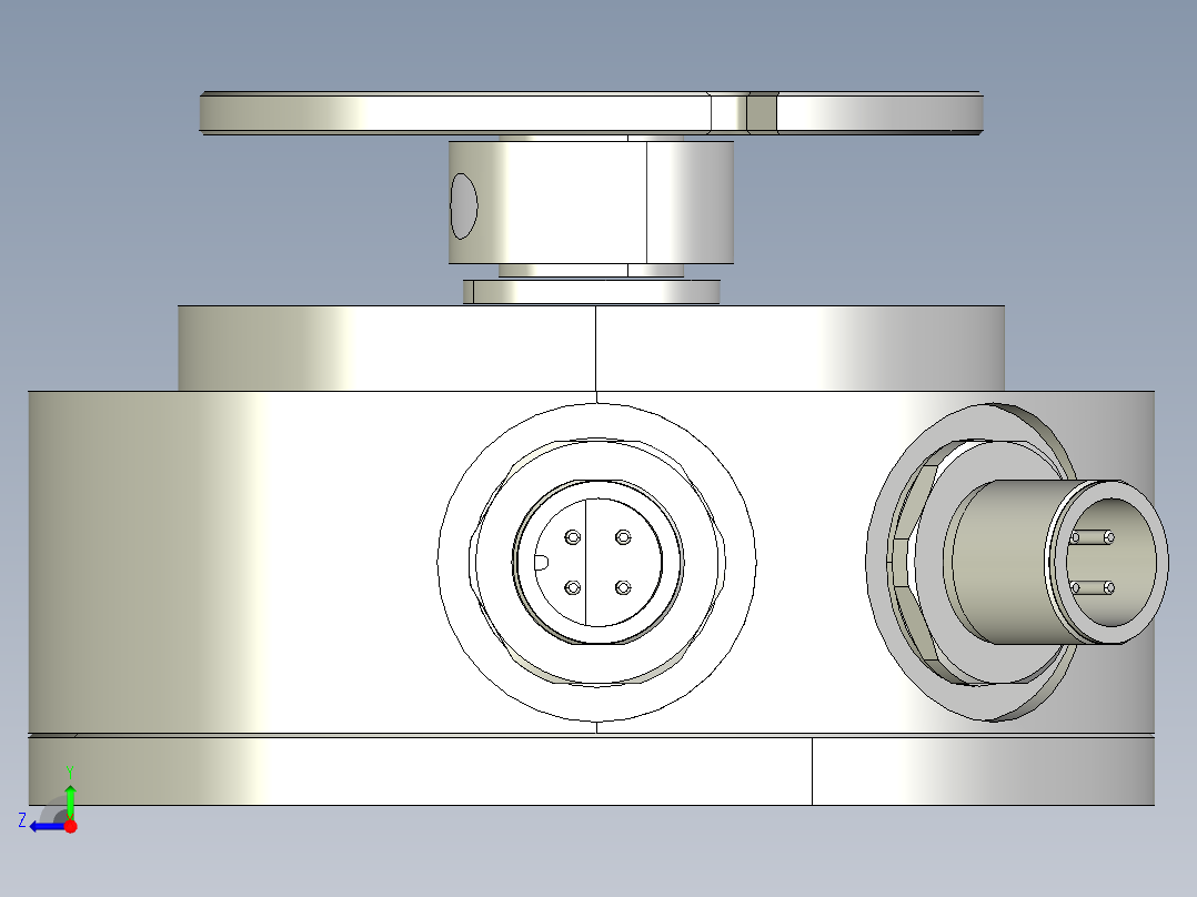 NOVOTECHNIK角度位移传感器IPX-7900 系列右视图