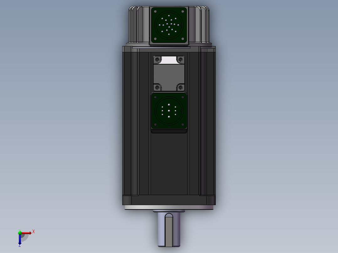汇川伺服电机-MS1H2-10C30CB(D)-U(A)334Z（1000W绝对值低惯量中容量带抱闸）俯视图