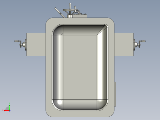 铣床 3D模型右视缩略图