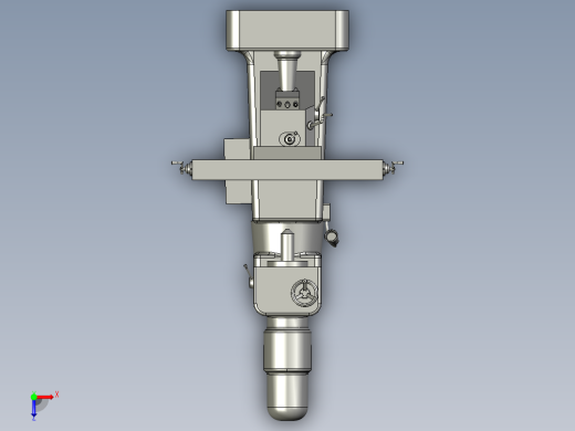 铣床 3D模型俯视缩略图