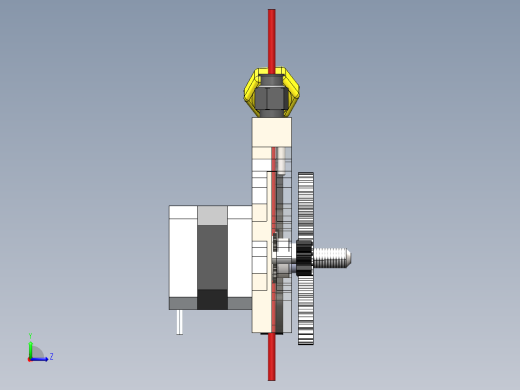 3D打印机Ultimaker extruder update（升级后的挤压头）左视缩略图