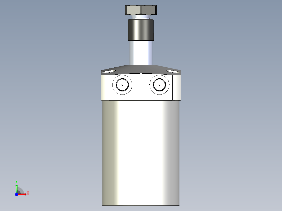 KOSMEKWHE1600-2AR多系列多零件图纸模型前视图